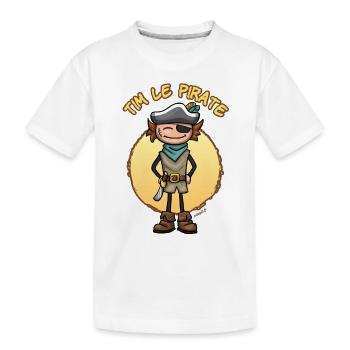 Tim le pirate - T-shirt bio Premium Enfant - blanc - Devant