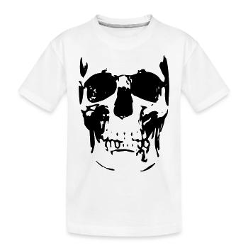 crâne 2 - T-shirt bio Premium Enfant - blanc - Devant