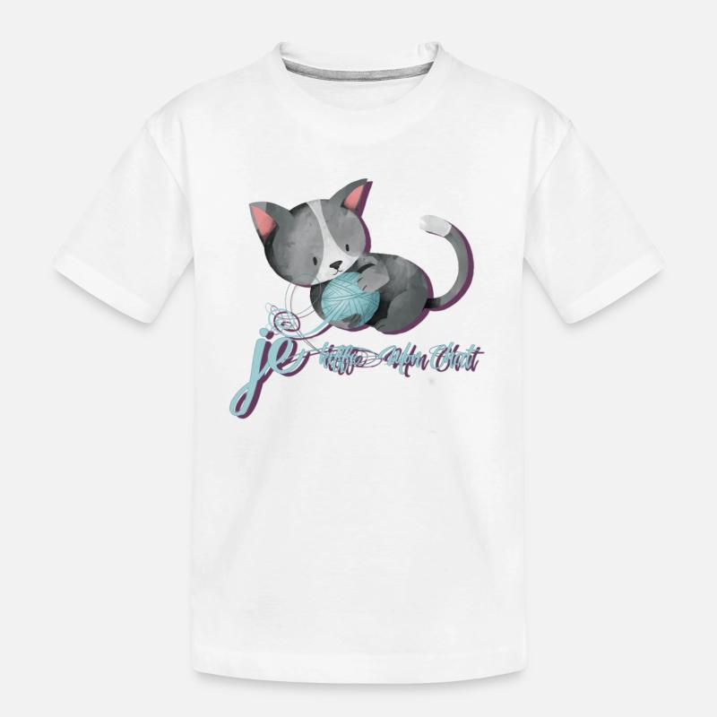 Freund Chat - Kinder Premium Bio T-Shirt - Weiß
