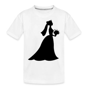 braut - Kinder Premium Bio T-Shirt - Weiß - Vorne