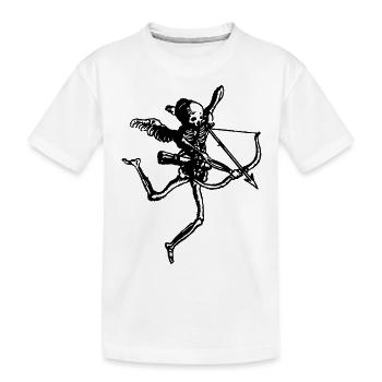 Amor Skelett - Kinder Premium Bio T-Shirt - Weiß - Vorne