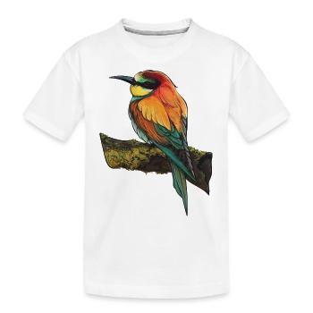 Vogel - Kinder Premium Bio T-Shirt - Weiß - Vorne
