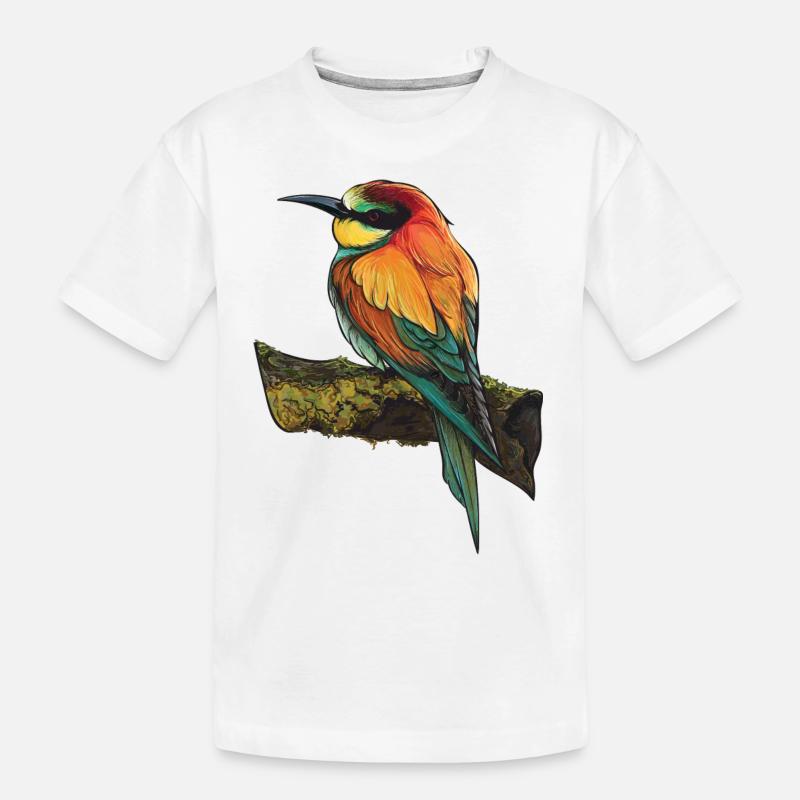 Vogel - Kinder Premium Bio T-Shirt - Weiß