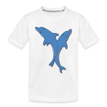 Delphine - Kinder Premium Bio T-Shirt - Weiß - Vorne