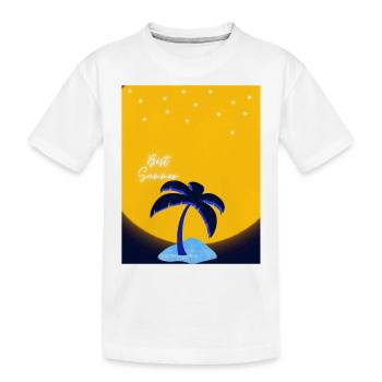 Summer - Kinder Premium Bio T-Shirt - Weiß - Vorne