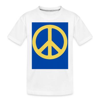 Frieden - Kinder Premium Bio T-Shirt - Weiß - Vorne