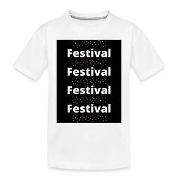 Festival - Kinder Premium Bio T-Shirt - Weiß - Vorne