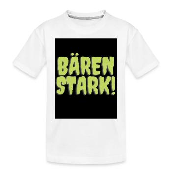 Bären stark - Kinder Premium Bio T-Shirt - Weiß - Vorne
