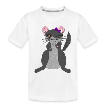 bella chinchilla maus ratte tier comic kinder kids - Kinder Premium Bio T-Shirt - Weiß - Vorne