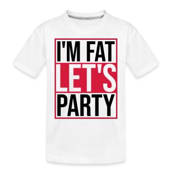 à la grosse laisse faire la fête - T-shirt bio Premium Enfant - blanc - Devant