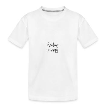 Énergie de guérison - T-shirt bio Premium Enfant - blanc - Devant