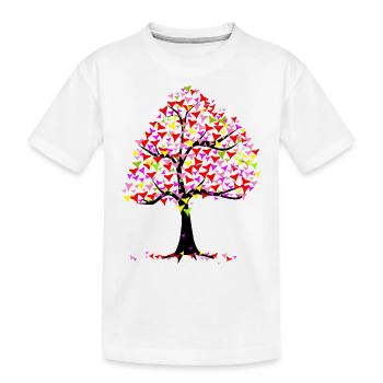 Arbre des cœurs d’été - T-shirt bio Premium Enfant - blanc - Devant