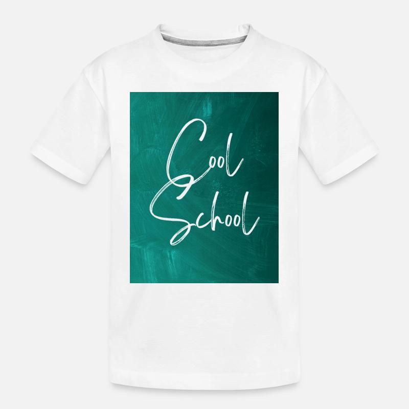 Cool School - Kinder Premium Bio T-Shirt - Weiß