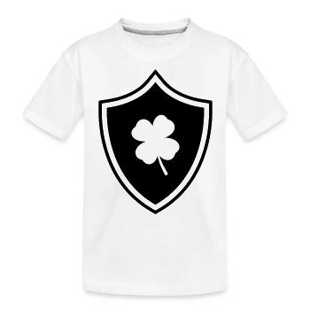 Armoiries du trèfle - T-shirt bio Premium Enfant - blanc - Devant