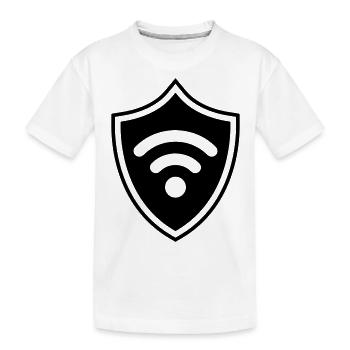 Armoiries Internet Wi-Fi - T-shirt bio Premium Enfant - blanc - Devant