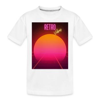 AMBIANCE RÉTRO - T-shirt bio Premium Enfant - blanc - Devant