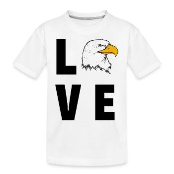 Aigle d’amour - T-shirt bio Premium Enfant - blanc - Devant