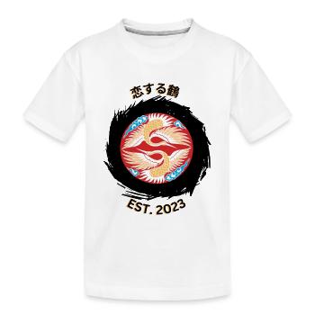 Grues amoureuses - T-shirt bio Premium Enfant - blanc - Devant