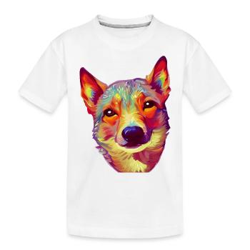Propriétaire de chien Chien de berger Chien Propriétaire de chien - T-shirt bio Premium Enfant - blanc - Devant