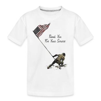 Thank You For Your Service Patriotic Veterans Day - T-shirt bio Premium Enfant - blanc - Devant