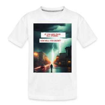 Comment allez-vous grandir - T-shirt bio Premium Enfant - blanc - Devant