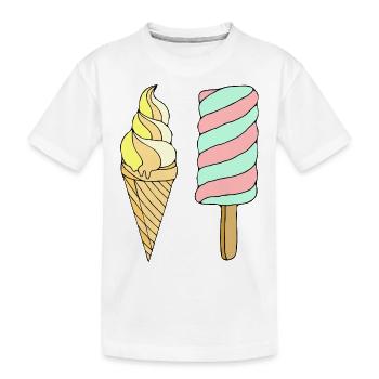 Glace - T-shirt bio Premium Enfant - blanc - Devant