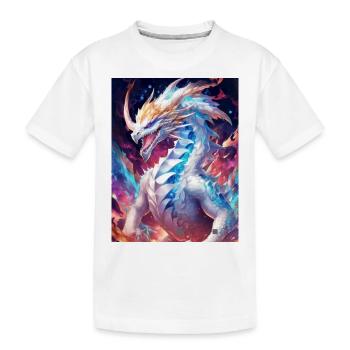Umbra le Dragon Céleste des Ténèbres - T-shirt bio Premium Enfant - blanc - Devant