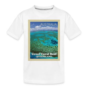 Grande barrière de corail - T-shirt bio Premium Enfant - blanc - Devant