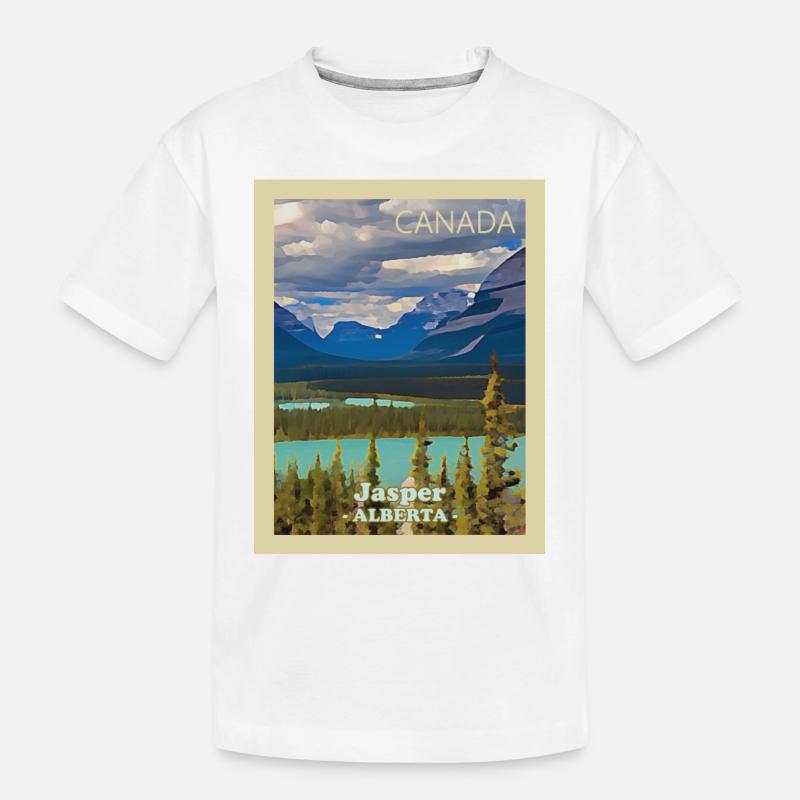 Parc national Jasper - T-shirt bio Premium Enfant - blanc