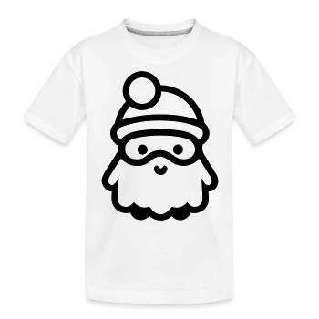 Little Father Christmas - Kids' Premium Organic T-Shirt - white - Front