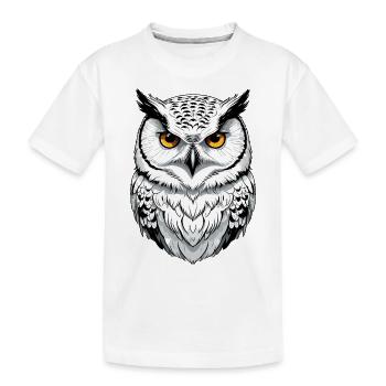 Harfang des neiges - T-shirt bio Premium Enfant - blanc - Devant