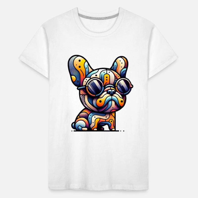 Frenchie Summer Kinder Premium Bio T-Shirt