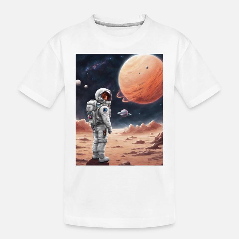 Astronaute de l’espace - T-shirt bio Premium Enfant - blanc