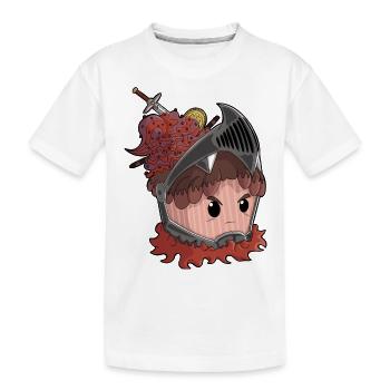 Knight Cupcake - Kinder Premium Bio T-Shirt - Weiß - Vorne