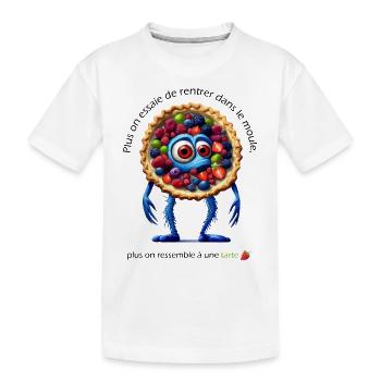 Rentrer dans le moule - T-shirt bio Premium Enfant - blanc - Devant