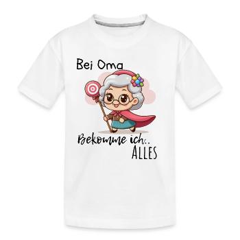 Meine Oma Kleidung Geschenk - Kinder Premium Bio T-Shirt - Weiß - Vorne