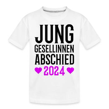 Junggesellinnenabschied 2024 - Kinder Premium Bio T-Shirt - Weiß - Vorne