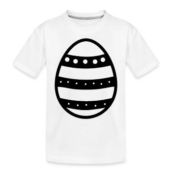 Oeuf de Pâques - T-shirt bio Premium Enfant - blanc - Devant