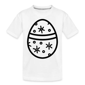Oeuf de Pâques - T-shirt bio Premium Enfant - blanc - Devant
