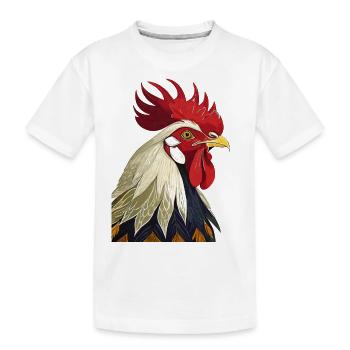 Coq - T-shirt bio Premium Enfant - blanc - Devant