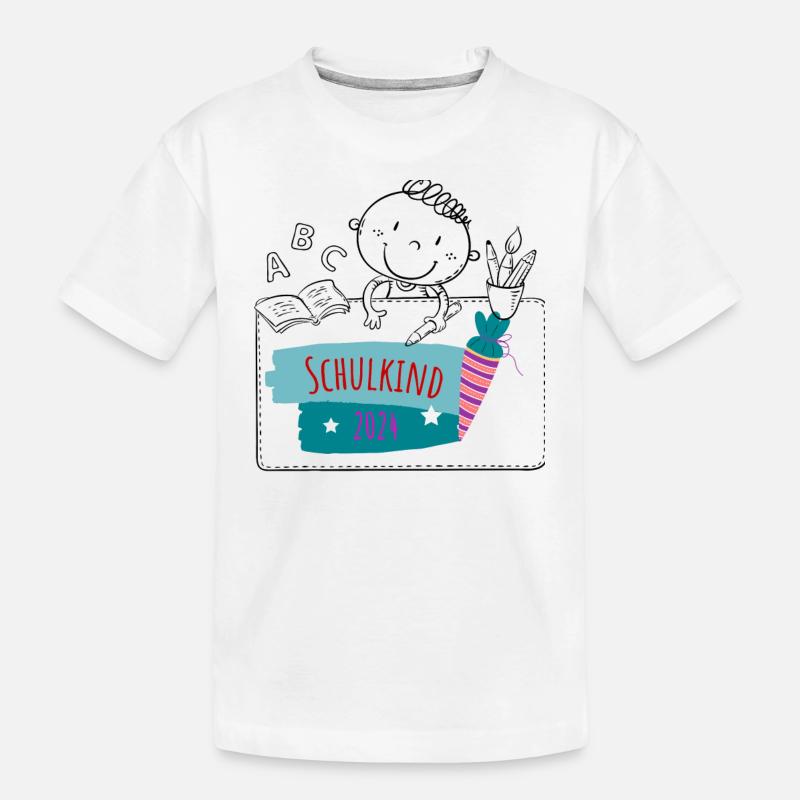 Schuhlkind2024 - Kinder Premium Bio T-Shirt - Weiß