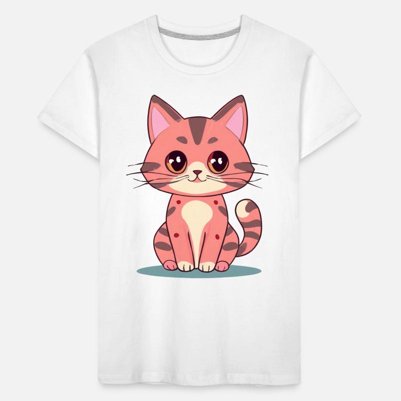 Kawaii Cat Kids' Premium Organic T-Shirt
