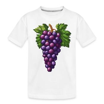 Raisins Pixel - T-shirt bio Premium Enfant - blanc - Devant
