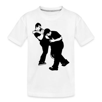 Krav Maga / Martial Arts / Self-Defense - Kids' Premium Organic T-Shirt - white - Front
