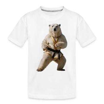 Ours polaire sportif - T-shirt bio Premium Enfant - blanc - Devant