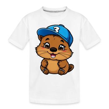 Fan de Beaver en liesse - T-shirt bio Premium Enfant - blanc - Devant