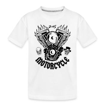 MOTOCYCLETTE - T-shirt bio Premium Enfant - blanc - Devant