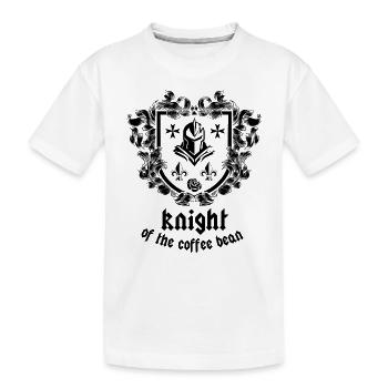 Chevalier du café - T-shirt bio Premium Enfant - blanc - Devant