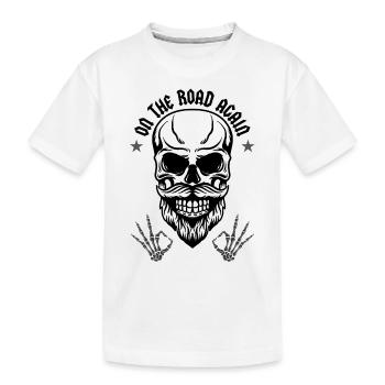 De retour sur la route - T-shirt bio Premium Enfant - blanc - Devant