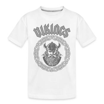 Vikings - Kids' Premium Organic T-Shirt - white - Front